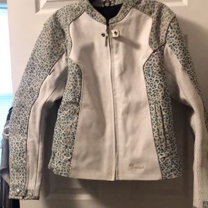 White leather jacket